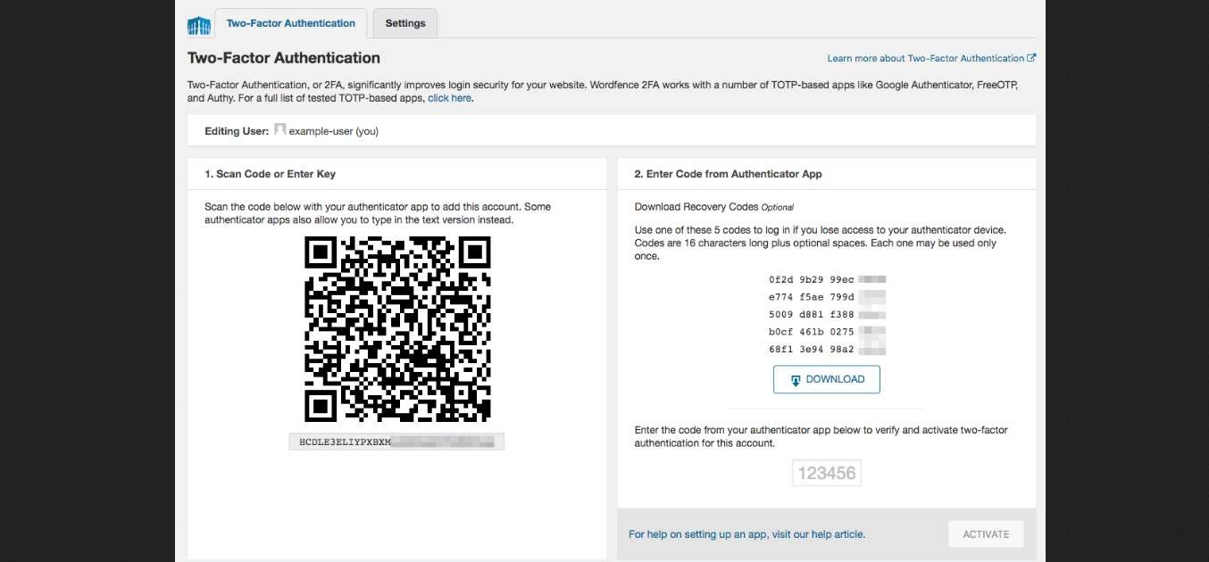 Use Two-Factor Authentication