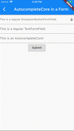 Autocomplete and ScaffoldMessenger
