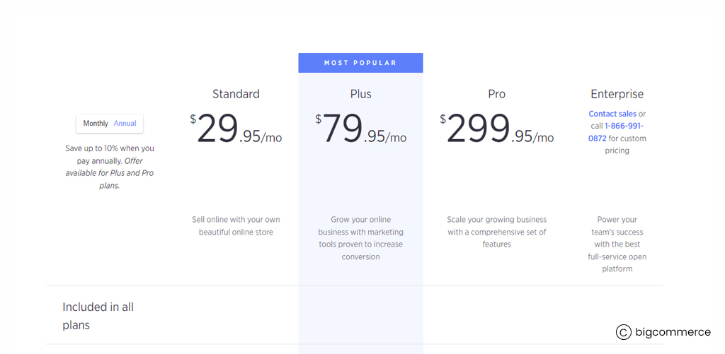 Big Commerce-Pricing-plans