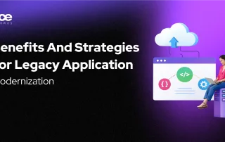 Benefits and strategies for legacy application modernization including cloud migration, system replatforming, and digital transformation roadmap
