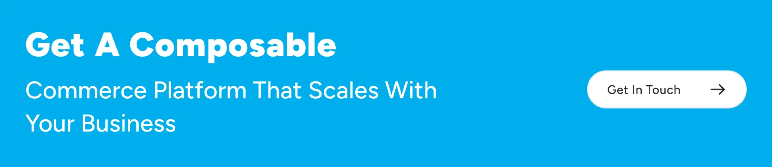 Future proof composable commerce solution enabling flexibility and long term competitive advantage