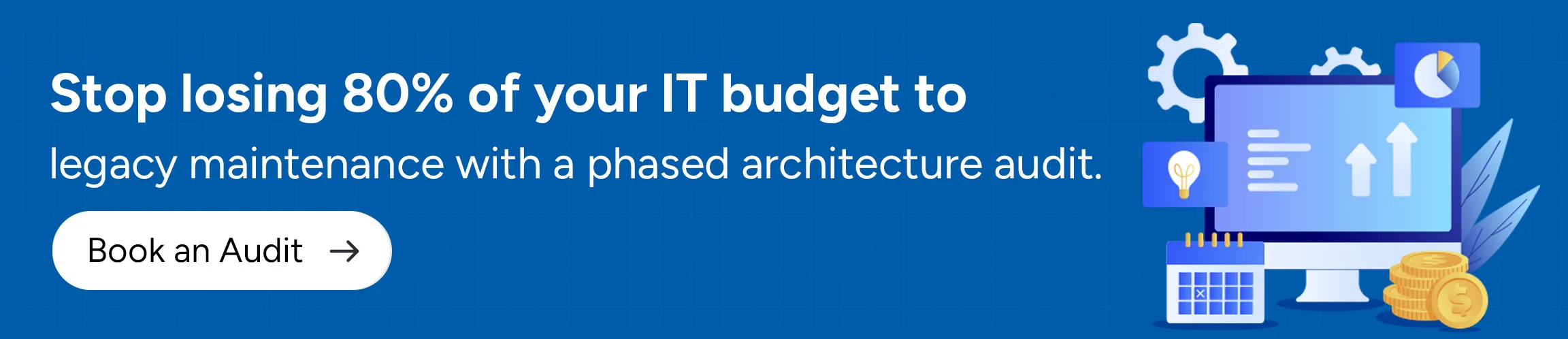 Stop losing 80% of your IT budget to legacy maintenance with a phased architecture audit.