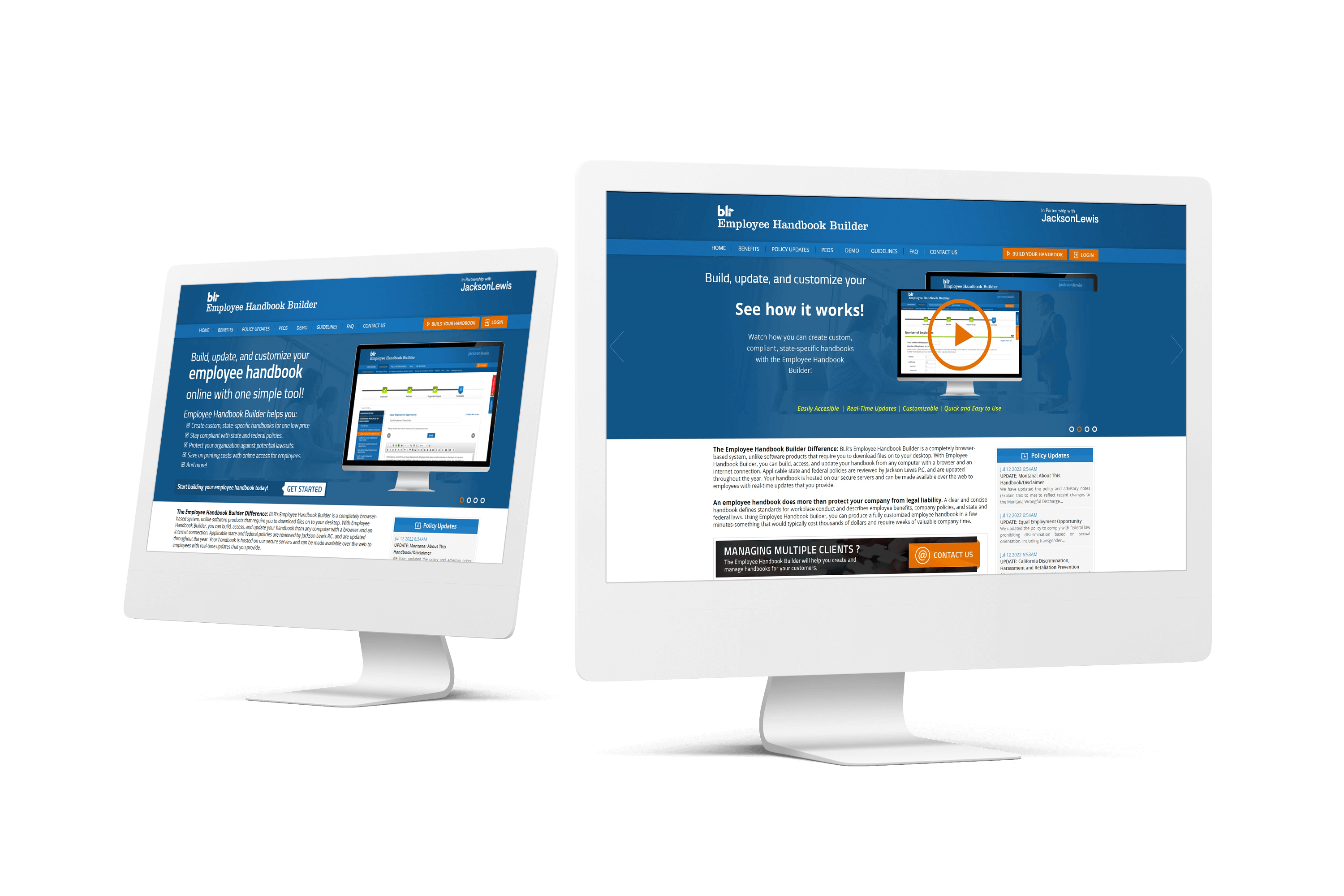 Build a SaaS-based web platform to create, access, and manage state-specific handbooks online from any browser